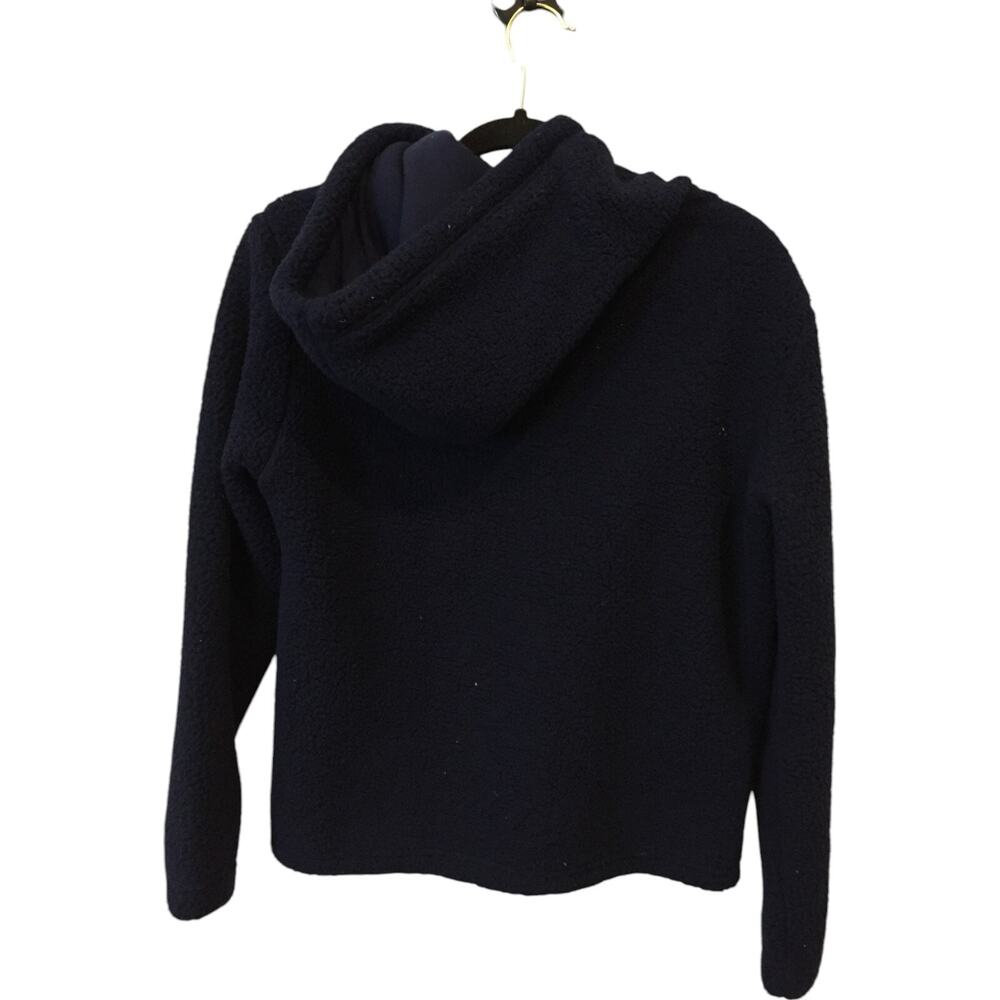 Fila Pullover Fleece Hoodie Womens Small Black Embroidered Logo Long Sleeve - Picture 2 of 8